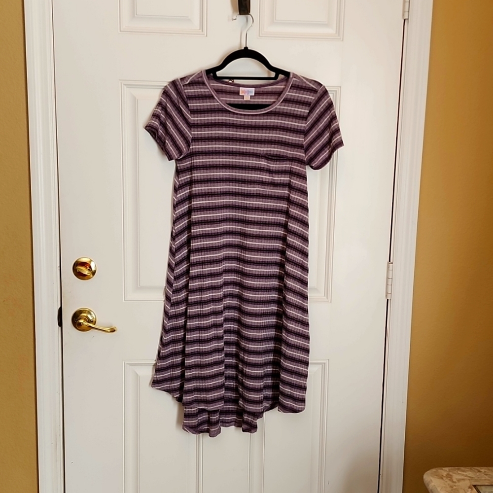 Lularoe OG retired Carly Swing dress with High/Low hem